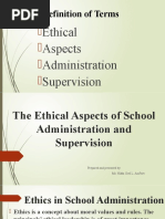 ANIÑON - The Ethical Aspects of School Administration and Supervision Lecture 7