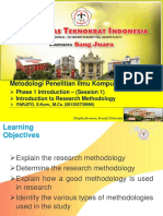 Week 1 Materi Part 1 - Introduction To Research Metodology