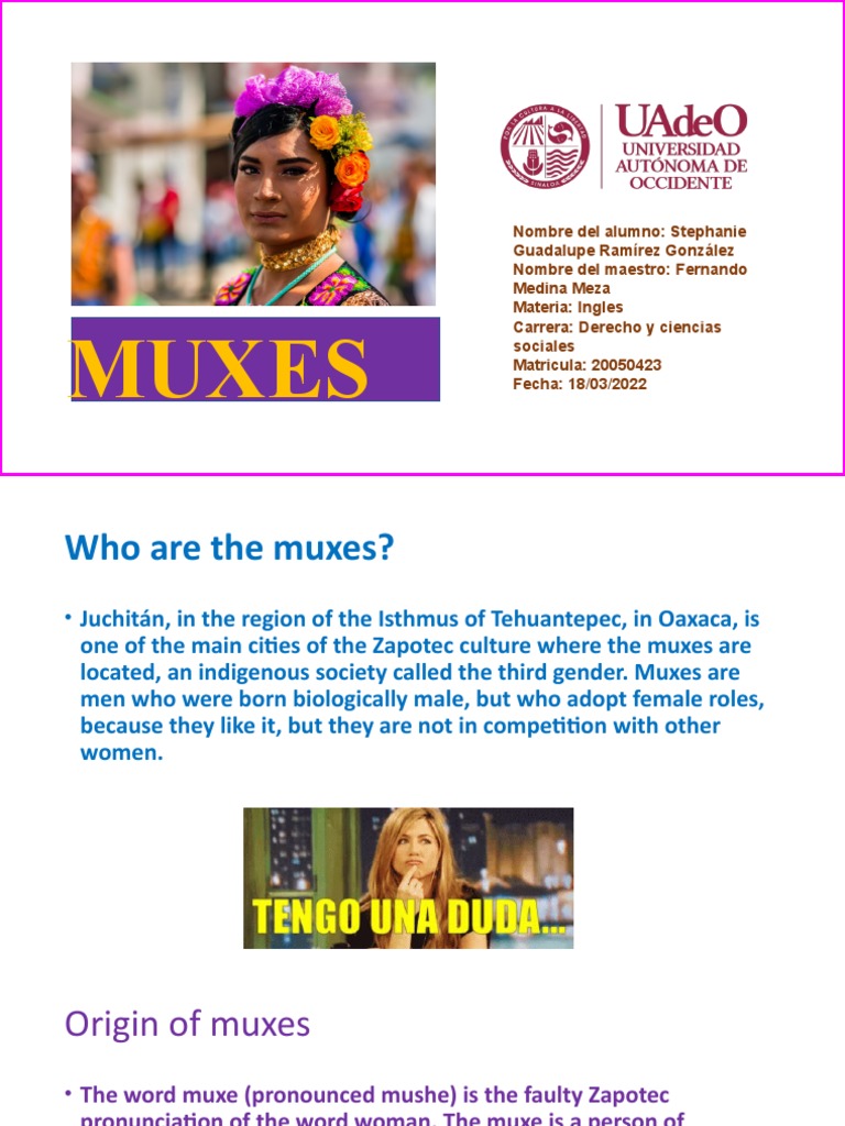 MUXES | PDF | Sex | Gender