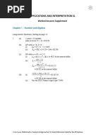 Peak IB Maths Applications Interpretation Answer Supplement