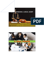 Legal Opinion Dan Legal Audit