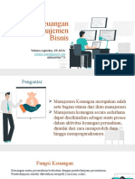 Pertemuan 13. Fungsi Keuangan Dalam Manajemen Bisnis