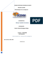 Universidad Cristiana Evangelica Nuevo Milenio Ucenm Metodología de La Investigación