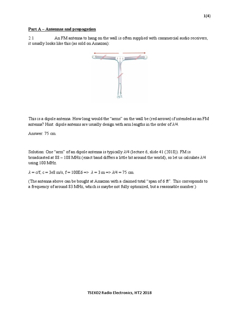 Sol Manual | PDF | Antenna (Radio) | Radio