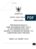 Maret, 02 Maulid Nabi MIN Bandar Khalifah Kec. Bendahara