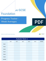 Third Space Learning - Fluent in Five GCSE - Progress Tracker GCSE Foundation