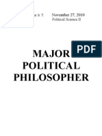 Major Political Philosopher: November 27, 2010
