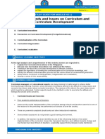 Module 4 Trends and Isues On Curriculum and Curriculum Development