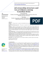 Mindzak. 2019. Pyramid Ownership Structure and Tax Avoidance Among Canadian Firms.