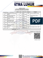 Jadwal Kuliah OKTAVIA PUSPITASARI 2111500045