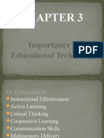 3 Chapter Importance Educational Teachnology