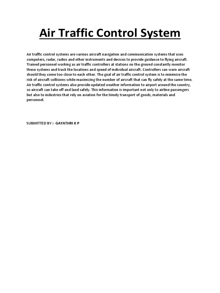 Air Traffic Control System PDF