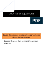 Droites Et Équations (2nd4)