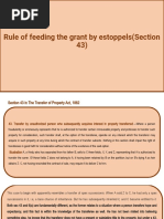 Rule of Feeding The Grant by Estoppels (Section 43)