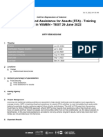 Management of Food Assistance For Assets (FFA) - Training With CPs in YEMEN - TEST 29 June 2022