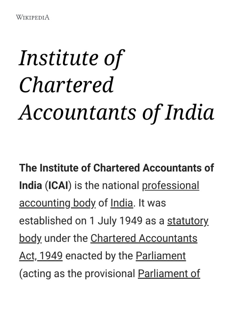 Chartered Accountant Wikipedia 
