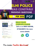 Delhi Police Head Constable Previous Questions PDF Available