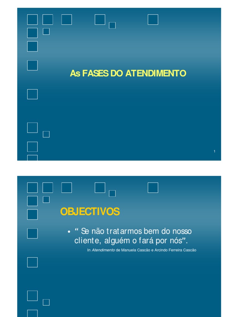 As Fases Do Atendimento Pdf Comunicação