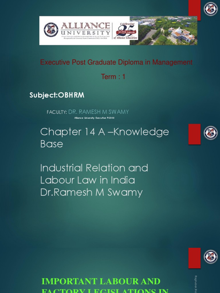 Chapter 14a labour laws and legislation optional chapter for