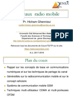 Cours Réseaux Mobiles - Chapitre 1 - Master SIC - EnSAF - 2017-2018