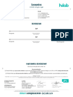 Resultado Teste COVID-19 IgG e IgM