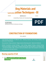 Construction of Foundations - Module 2