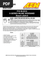 30-0310 X-Series Inline Wideband UEGO Sensor Controller