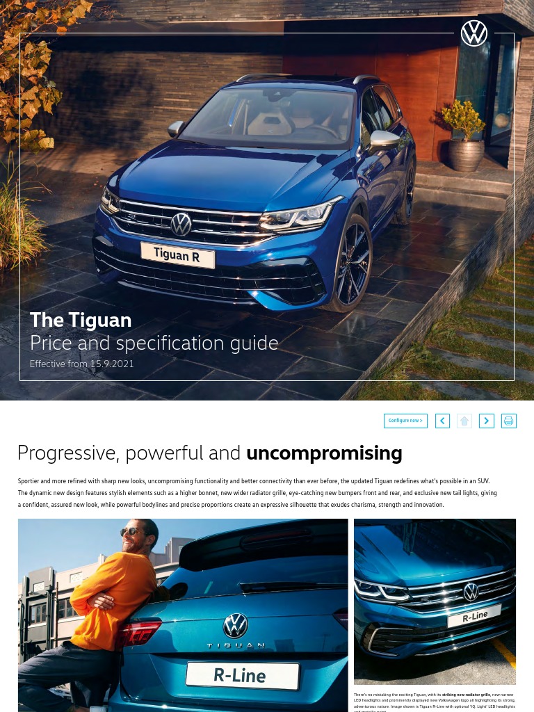 newtiguanbrochurepricelistp11d PDF Hybrid Vehicle Volkswagen