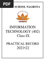 IX IT Practical File