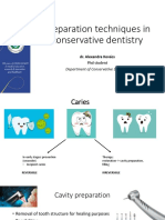 Preparation Techniques in Conservative Dentistry