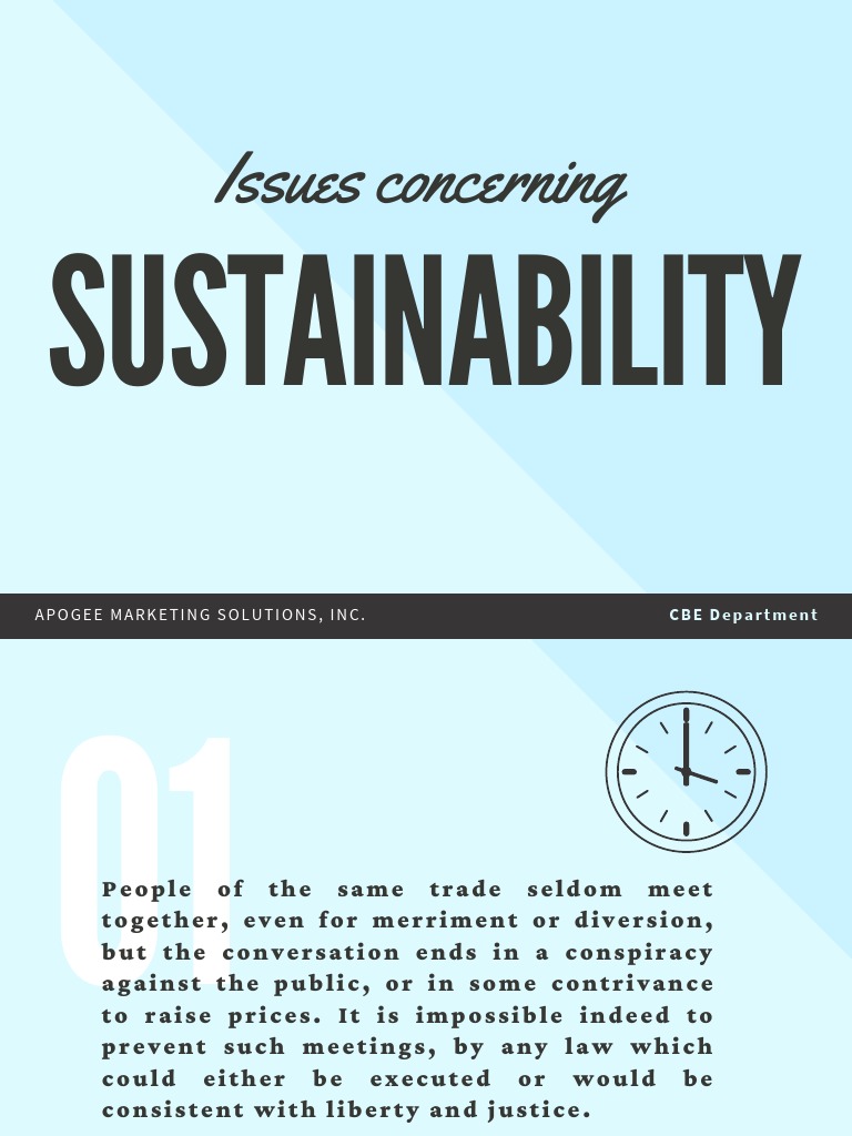 Issues Concerning Sustainability | Download Free PDF | Sustainability ...