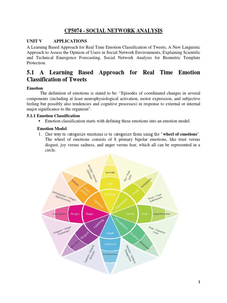 Real-Time Emotion Classification of Tweets | PDF | Bayesian Network ...