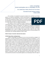 Artista y Antropólogx - de La Relación Transdisciplinar Entre La Antropología y Las Artes