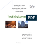 Trabajo de Estadistica Matematica