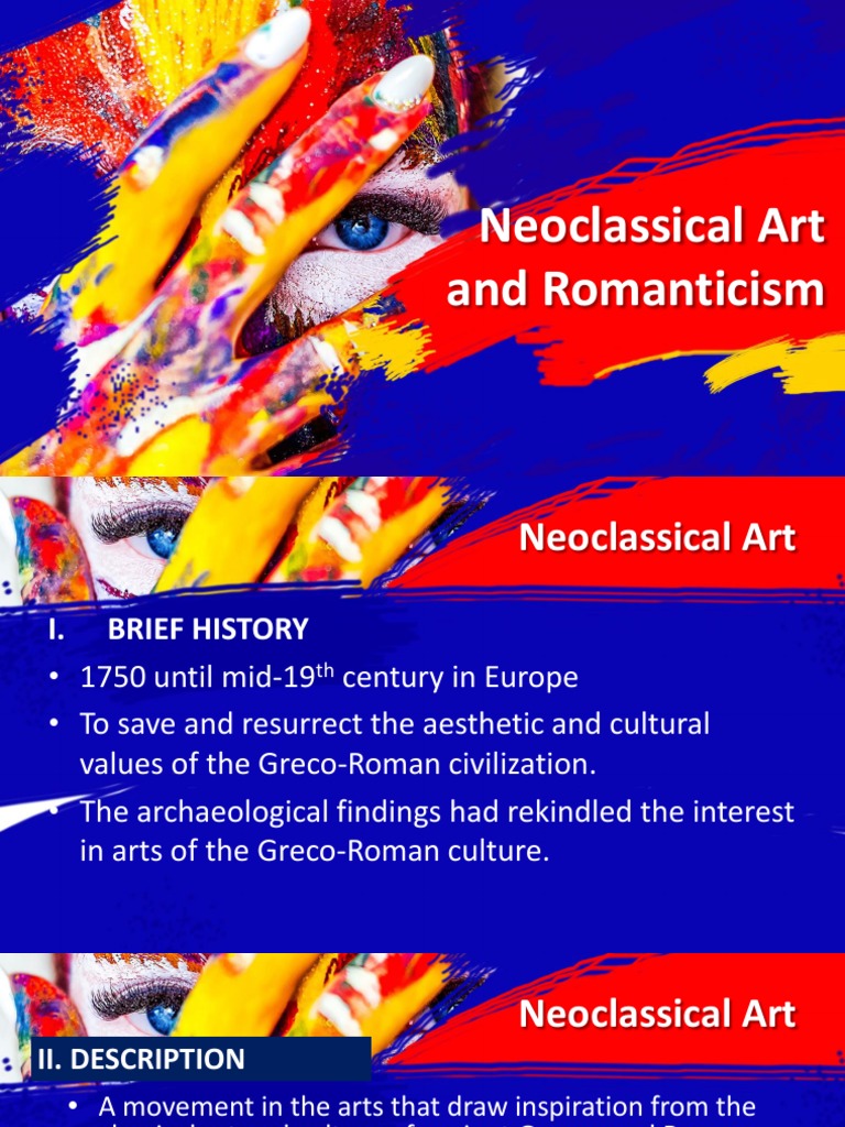 Neoclassical Art Romanticism PDF Romanticism The Arts