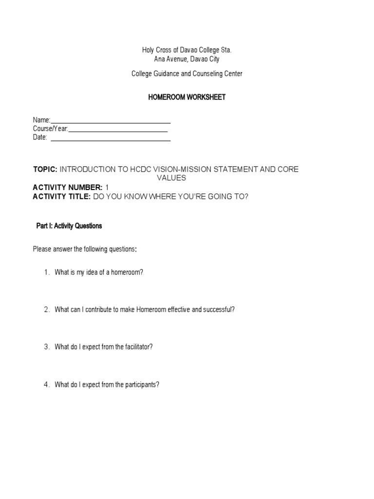 Activity 1 - Worksheet - Learning Evaluation | PDF | Career & Growth