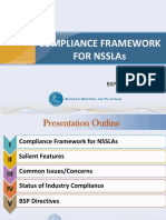 Compliance Framework For NSSLAs - BSP-ANSLI - Actual Presentation
