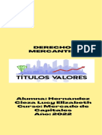 Resumen de Títulos Valores