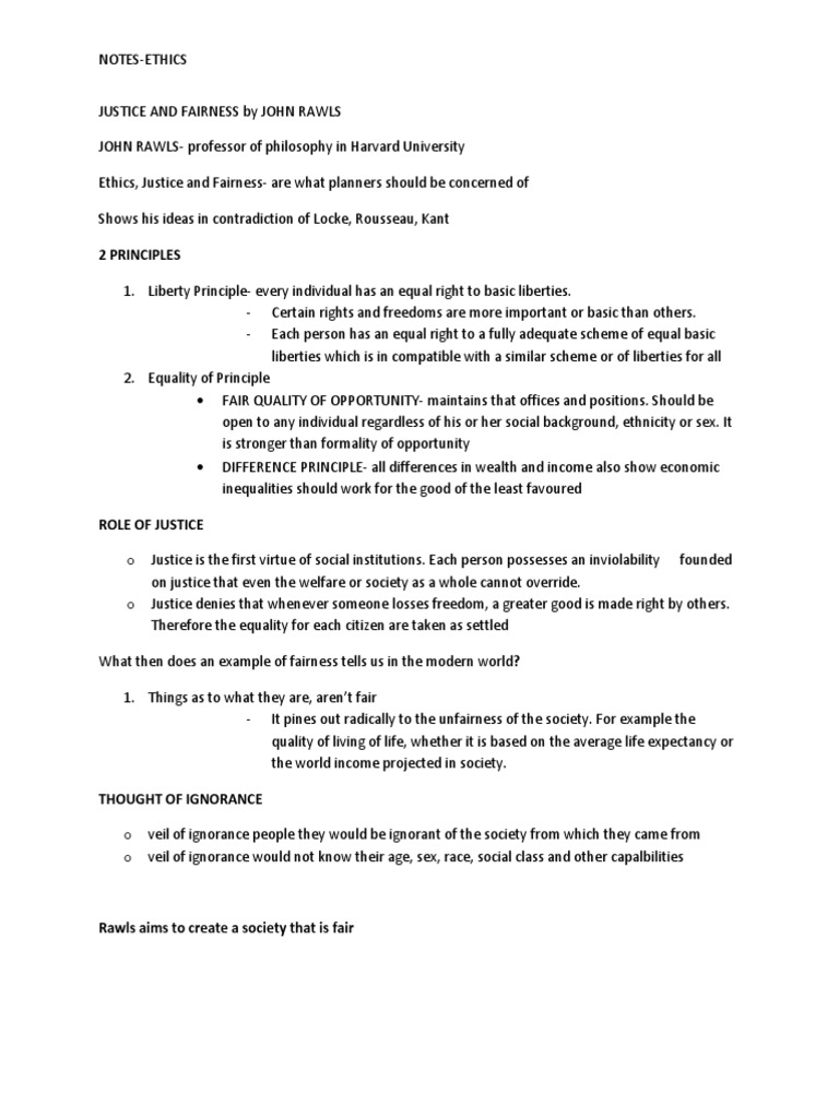 JUSTICE AND FAIRNESS by JOHN RAWLS PDF