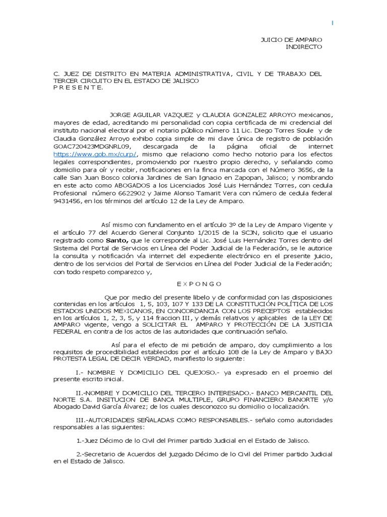 Amparo Desalojo | PDF | Caso de ley | Debido al proceso