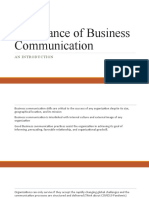 Importance of Business Communication: An Introduction