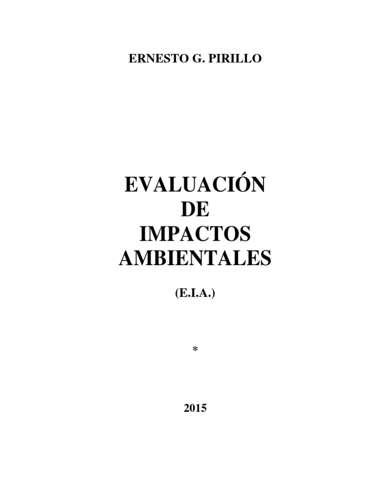 Guia Eia | PDF | Evaluación de impacto ambiental | Entorno natural