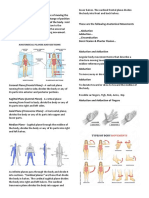 Anatomical Movements