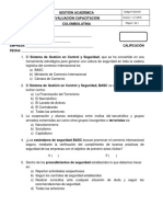 Evaluación Basc Antiterrorismo