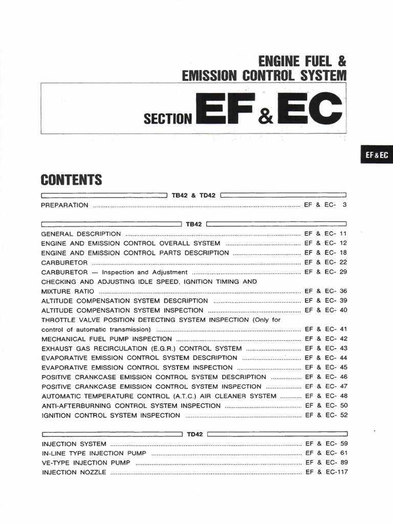 Efaeci Engine Fuel Emission Control System PDF Carburetor Throttle