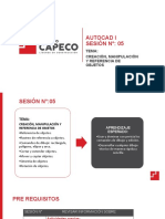 Autocad I Sesión N°: 05: Tema: Creación, Manipulación Y Referencia de Objetos