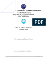 Plan de Estudios de Ms Excel Compuciencias FC UASD