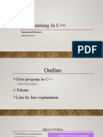 Programming in C++