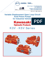 K3V - K5V Series: Variable Displacement Open Loop Circuit Axial Piston Pumps For Industrial Vehicles