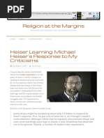 Thom Stark (Dec 2011) - Heiser Learning. Michael Heiser's Response To My Criticisms (Stark vs. Heiser, Part 4)